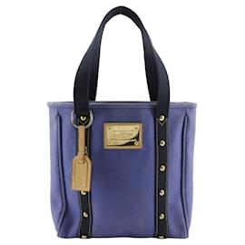 Louis Vuitton-Louis Vuitton Hippo MM Tote Bag-Blue