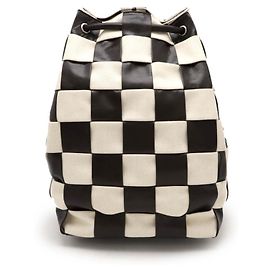 Bottega Veneta Cassette Intrecciato Backpack Dark brown