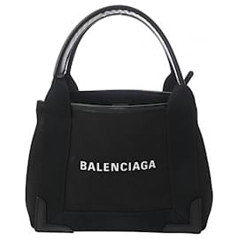 Balenciaga-Balenciaga Navy Cabas XS Black Handbag-Black
