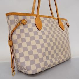 Louis Vuitton-Louis Vuitton Damier Azur Neverfull PM Tote Bag-White