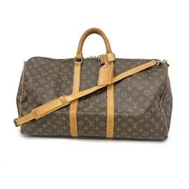 Louis Vuitton-Louis Vuitton Monogram Keepall Bandouliere 55-Brown