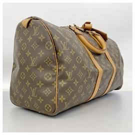 Louis Vuitton-Louis Vuitton Monogram Keepall 45 Boston Bag-Brown