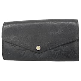 Louis Vuitton-Louis Vuitton Long Wallet Monogram Empreinte-Black