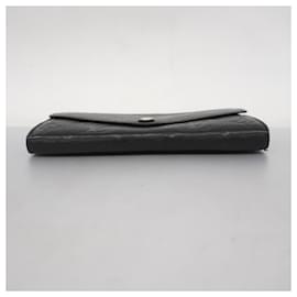 Louis Vuitton-Louis Vuitton Long Wallet Monogram Empreinte-Black
