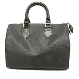 Louis Vuitton-Louis Vuitton Epi Speedy 25 Handbag-Black