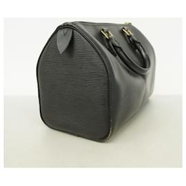 Louis Vuitton-Louis Vuitton Epi Speedy 25 Handbag-Black