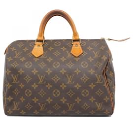Louis Vuitton-Louis Vuitton Monogram Speedy 30 Handbag-Brown