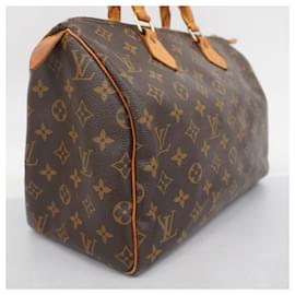 Louis Vuitton-Louis Vuitton Monogram Speedy 30 Handbag-Brown