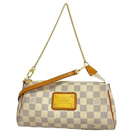 Louis Vuitton-Louis Vuitton Damier Azur Eva Shoulder Bag-White