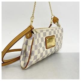 Louis Vuitton-Louis Vuitton Damier Azur Eva Shoulder Bag-White