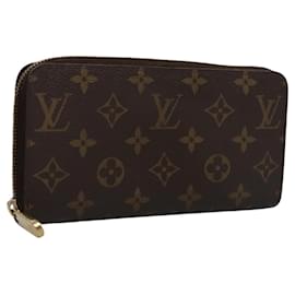 Louis Vuitton-LOUIS VUITTON Monogram Zippy Wallet Long Wallet M42616 LV Auth BA262-Monogram