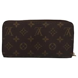Louis Vuitton-LOUIS VUITTON Monogram Zippy Wallet Long Wallet M42616 LV Auth BA262-Monogram