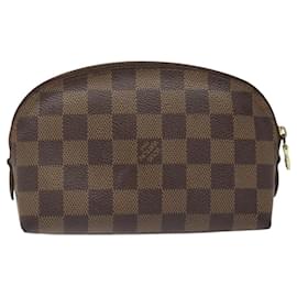 Louis Vuitton-LOUIS VUITTON Damier Ebene Pochette Cosmetic PM Pouch N47516 LV Auth 109517-Other