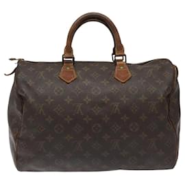 Louis Vuitton-LOUIS VUITTON Monogram Speedy 35 Hand Bag M41524 LV Auth bs22591-Monogram