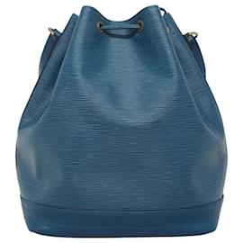 Louis Vuitton-LOUIS VUITTON Epi Noe Shoulder Bag Toledo Blue M44005 LV Auth BA167-Blue