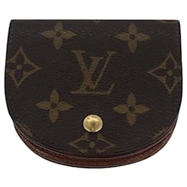 Louis Vuitton-LOUIS VUITTON Monogram Porte Monnaie Guze Coin Purse 2Set M61970 LV Auth th5621-Monogram