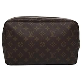 Louis Vuitton-LOUIS VUITTON Monogram Trousse Toilette 28 Clutch Bag M47522 LV Auth yk17373-Monogram