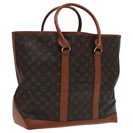 Louis Vuitton-LOUIS VUITTON Monogram Sac Weekend GM Tote Bag M42420 LV Auth 113690-Monogram