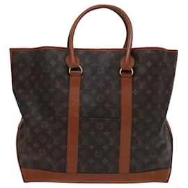 Louis Vuitton-LOUIS VUITTON Monogram Sac Weekend GM Tote Bag M42420 LV Auth 113690-Monogram