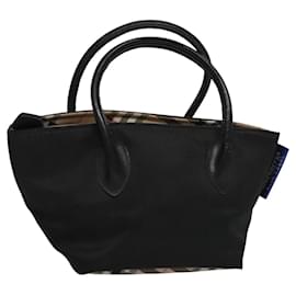 Autre Marque-Burberrys Blue Label Mini Hand Bag Nylon Black Auth bs22575-Black