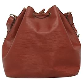 Louis Vuitton-LOUIS VUITTON Epi Petit Noe Shoulder Bag Brown M44103 LV Auth BA068-Brown