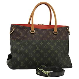 Louis Vuitton-LOUIS VUITTON Monogram Pallas Hand Bag M41175 LV Auth 105945A-Monogram