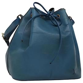 Louis Vuitton-LOUIS VUITTON Epi Petit Noe Shoulder Bag Blue M44105 LV Auth 115305-Blue