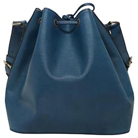 Louis Vuitton-LOUIS VUITTON Epi Petit Noe Shoulder Bag Blue M44105 LV Auth 115305-Blue