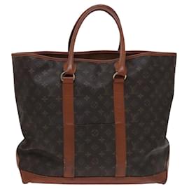 Louis Vuitton-LOUIS VUITTON Monogram Sac Weekend GM Tote Bag M42420 LV Auth 112722-Monogram