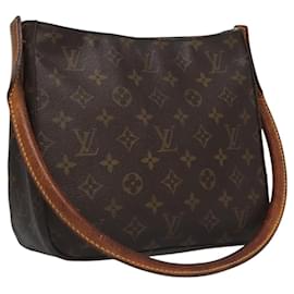 Louis Vuitton-LOUIS VUITTON Monogram Looping MM Shoulder Bag M51146 LV Auth 115324-Monogram