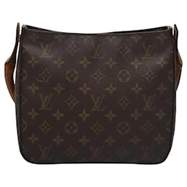 Louis Vuitton-LOUIS VUITTON Monogram Looping MM Shoulder Bag M51146 LV Auth 115324-Monogram