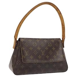 Louis Vuitton-LOUIS VUITTON Monogram Mini Looping Shoulder Bag M51147 LV Auth 113038-Monogram