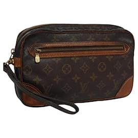 Louis Vuitton-LOUIS VUITTON Monogram Marly Dragonne GM Clutch Bag M51825 LV Auth BA086-Monogram
