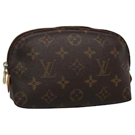 Louis Vuitton-LOUIS VUITTON Monogram Pochette Cosmetic PM Cosmetic Pouch M47515 LV Auth BA077-Monogram