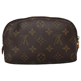 Louis Vuitton-LOUIS VUITTON Monogram Pochette Cosmetic PM Cosmetic Pouch M47515 LV Auth BA077-Monogram