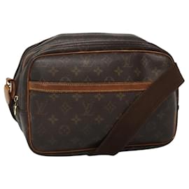 Louis Vuitton-LOUIS VUITTON Monogram Reporter PM Shoulder Bag M45254 LV Auth BA052-Monogram