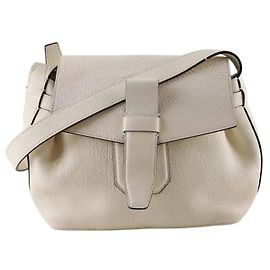 Lancel Bolsa de ombro Charlie em couro creme Cru