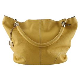 Lancel Borsa a spalla in pelle gialla French Flair Giallo