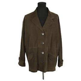 Gerard Darel Giacca in suede khaki Cachi
