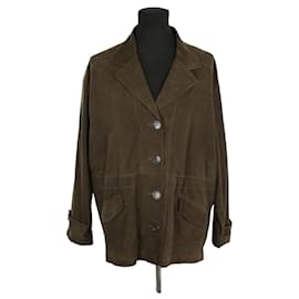 Gerard Darel Khaki Wildlederjacke Khaki