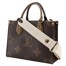 Louis Vuitton-Louis Vuitton On the Go PM Handbag-Brown