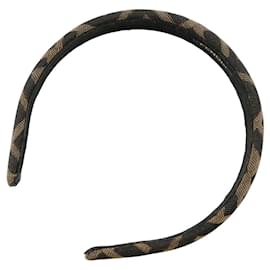 Fendi-Fendi Brown Zucca Canvas Headband-Brown