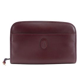 Bolsa de Clutch Cartier Must Line Vermelho Bordeaux