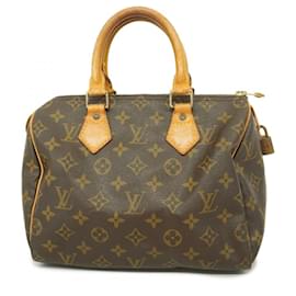 Louis Vuitton-Louis Vuitton Monogram Speedy 25 Handbag-Brown