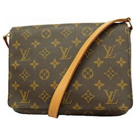Louis Vuitton-Louis Vuitton Monogram Musette Tango Shoulder Bag-Brown