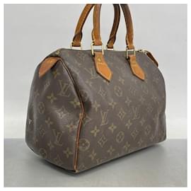 Louis Vuitton-Louis Vuitton Monogram Speedy 25 Handbag-Brown