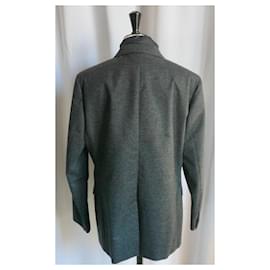 Dior-DIOR anthracite cashmere jacket new T52 IT padded vest-Dark grey