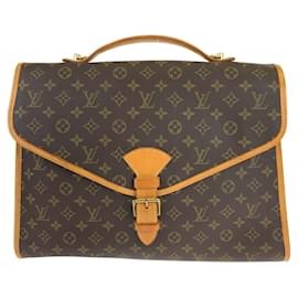 Louis Vuitton-Louis Vuitton Monogram Beverly MM Brown Business Bag-Brown
