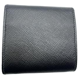 Prada-Prada Saffiano Leather Coin Case 2M1287-Black