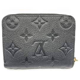 Louis Vuitton-Louis Vuitton Zippy Coin Purse Black-Black